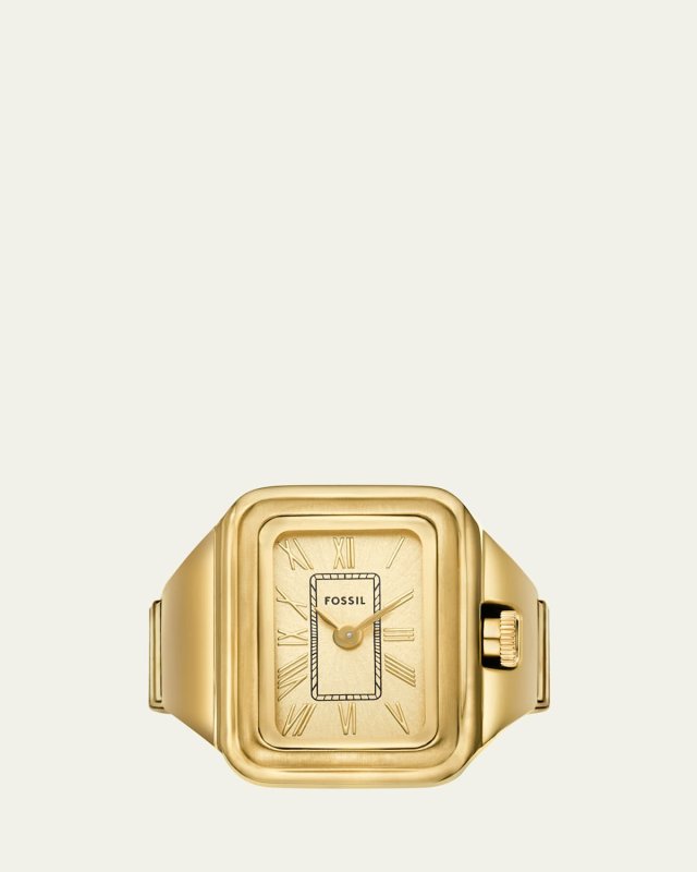 Raquel Gold-Tone Stainless Steel Watch Ring